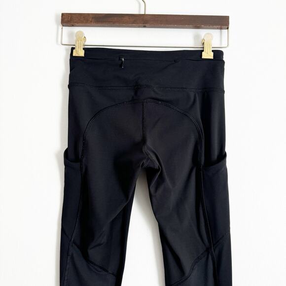 LULULEMON Speed Tight High Rise Mesh Leggings Black 4 - Picture 8 of 12